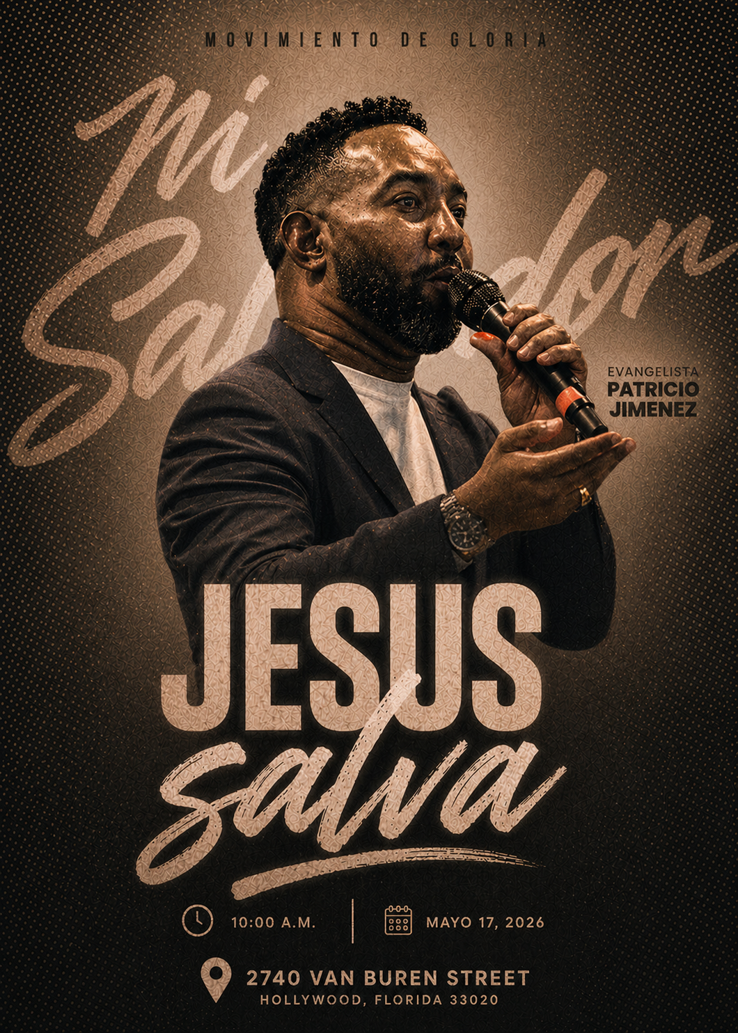 Jesus Salva con Evangelista Patricio Jimenez